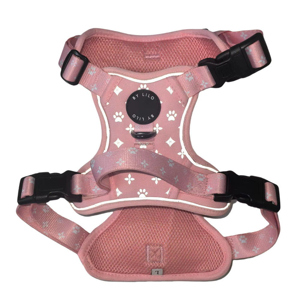 Reflecterend antitrek Y-Tuig roze